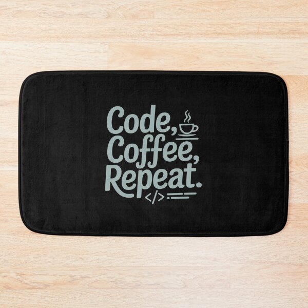 Item preview, Code Coffee Repeat Programmer Life Mantra Funny designed and sold by August4Laughs25.