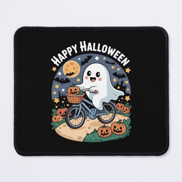 Item preview, Halloween ghost riding a bicycle designed and sold by VENOM0RIOT.