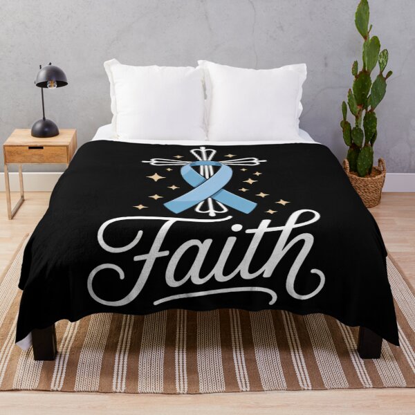 Item preview, Prostate Cancer Awareness Ribbon Faith Survivor designed and sold by georgiaarsnal.