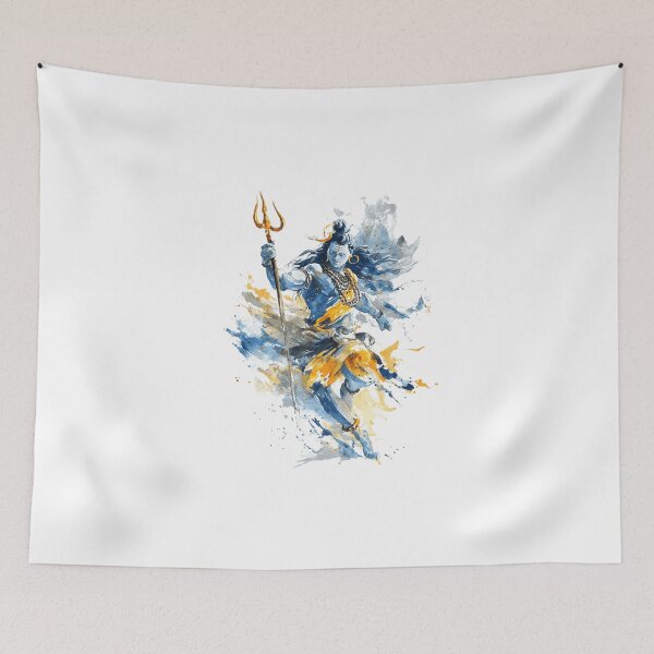 Item preview, Watercolor Style Lord Shiva designed and sold by NAIRVANA.