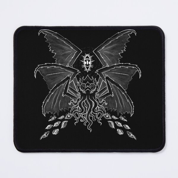 Item preview, Cthulhu, white line work  designed and sold by BellaDonnaDeWolf.