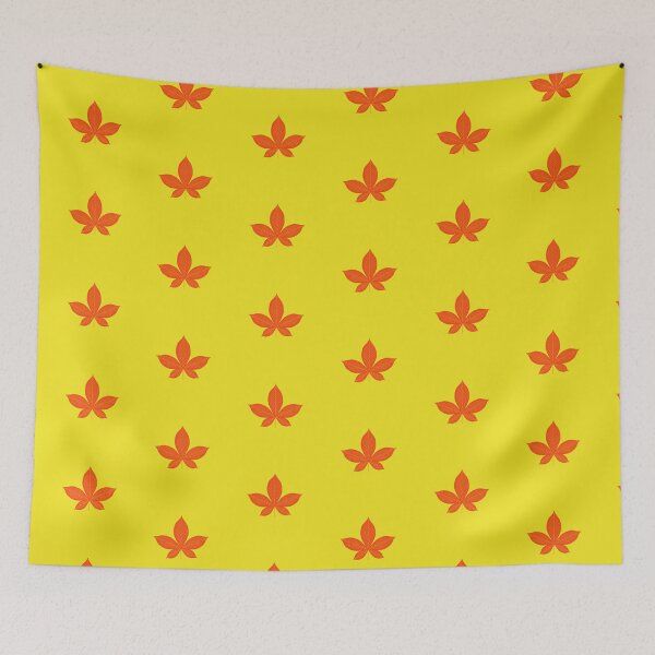 Item preview, Vibrant Orange Chestnut Horse Buckeye Leaf Autumn Art designed and sold by Abaseen.