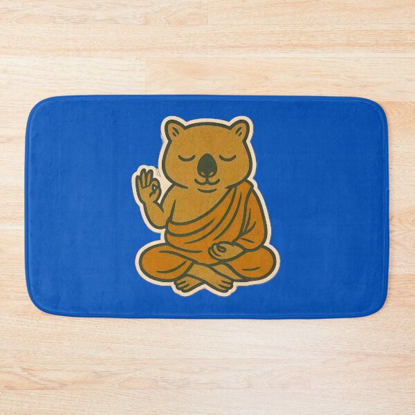 Item preview, Cute Zen Animal Meditation Buddha Art: Wombat designed and sold by PinUpPizzazz.