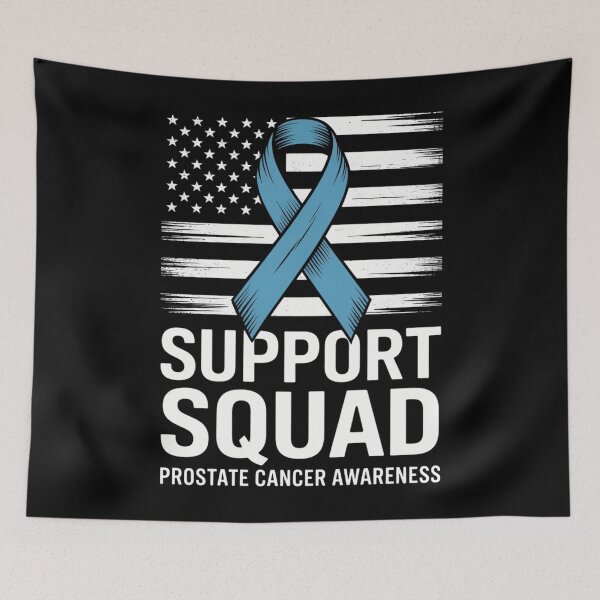 Item preview, Prostate Cancer Flag Support Squad Prostate Cancer Awareness designed and sold by georgiaarsnal.