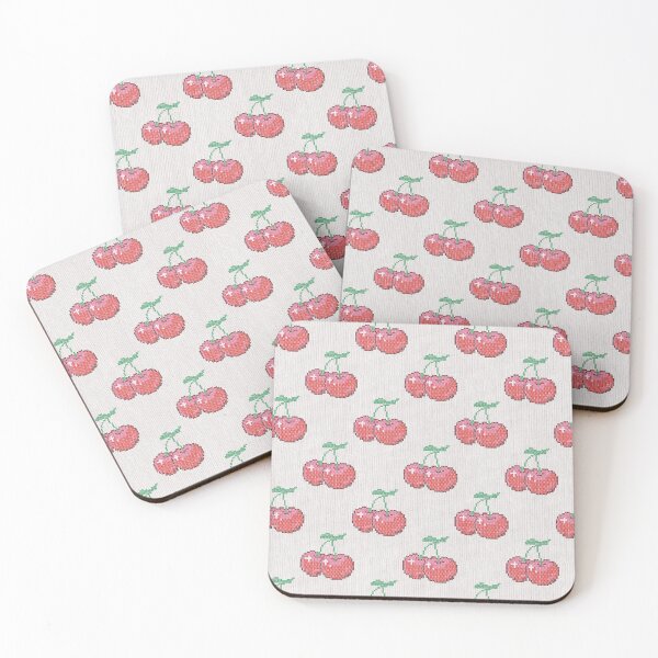 Item preview, Cute Cross Stitch Cherry Pattern – Pixel Embroidery Fruit Design designed and sold by Dintheo.