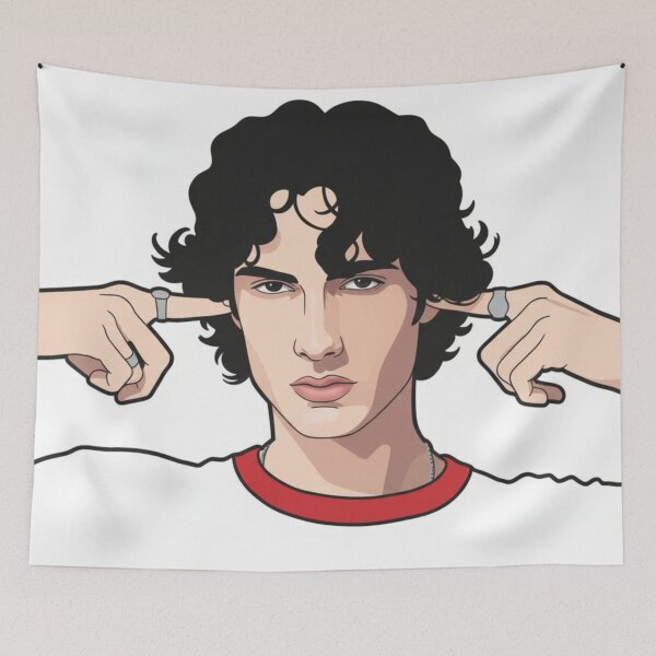 Item preview, Sombr I Barely know her Album cover art illustration designed and sold by gothboidesigns.