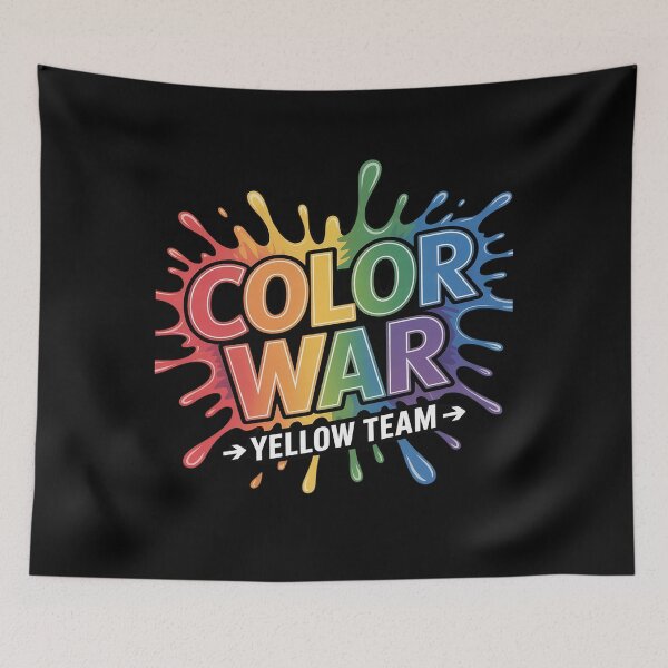 Item preview, Color War Yellow Team Summer Camp Game Field Day Colorful designed and sold by August4Laughs25.