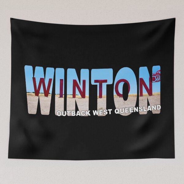 Item preview, WINTON Outback West Queensland - Australia Town Sign Sunny Day designed and sold by Adam Gormley.