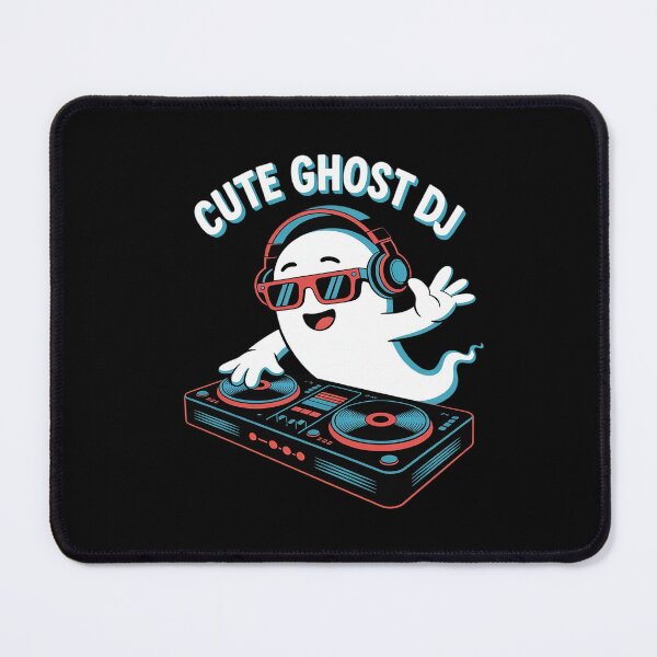 Item preview, Colorful EDM ghost DJ Funny Vaporwave Halloween music designed and sold by August4Laughs25.