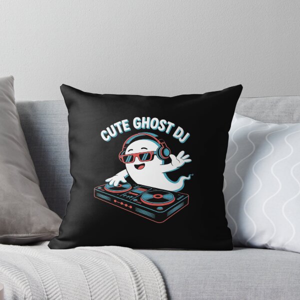 Item preview, Colorful EDM ghost DJ Funny Vaporwave Halloween music designed and sold by August4Laughs25.