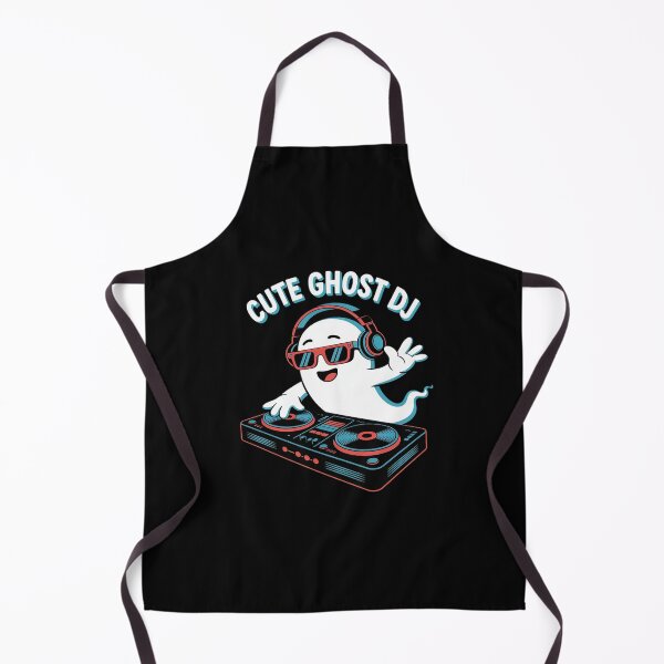 Item preview, Colorful EDM ghost DJ Funny Vaporwave Halloween music designed and sold by August4Laughs25.