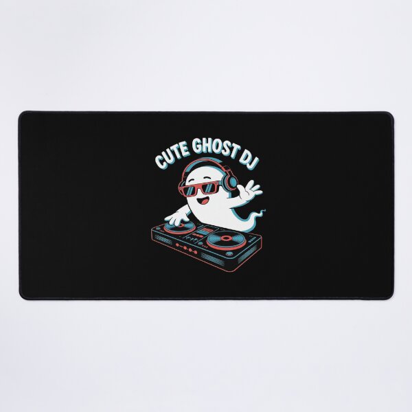 Item preview, Colorful EDM ghost DJ Funny Vaporwave Halloween music designed and sold by August4Laughs25.