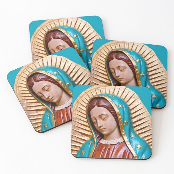 Item preview, Our Lady of Guadalupe with a Turquoise Cloak designed and sold by Vicky Brago-Mitchell®.