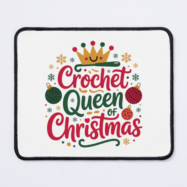 Item preview, Crochet Queen of Christmas Holiday Art designed and sold by smilesupplyco..