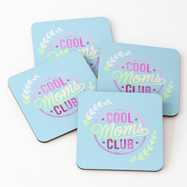 Item preview, COOL MOMS CLUB LOGO - MEMBER IN GOOD STANDING - Professionally crafted "washing machine" distressed - fine texture finish -,Melon designed and sold by Big Bang Canvas.
