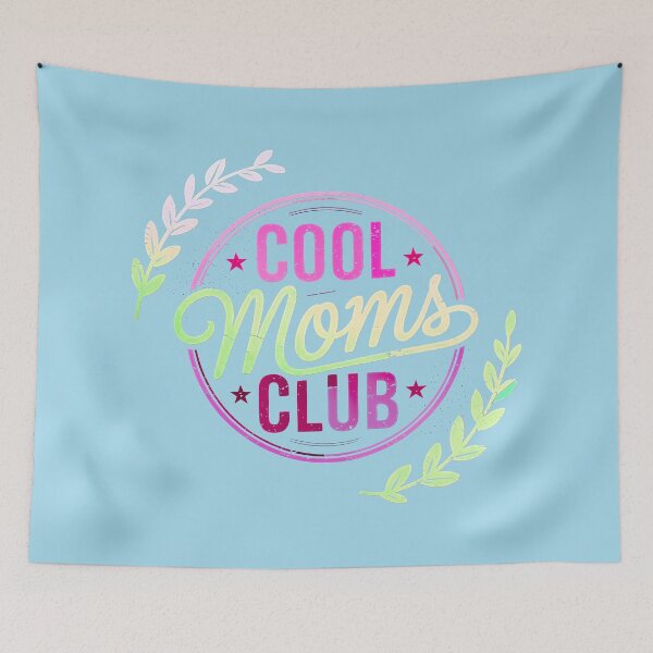 Item preview, COOL MOMS CLUB LOGO - MEMBER IN GOOD STANDING - Professionally crafted "washing machine" distressed - fine texture finish -,Melon designed and sold by Big Bang Canvas.
