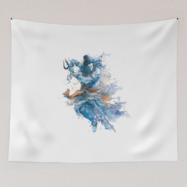 Item preview, Watercolor Style Lord Shiva designed and sold by NAIRVANA.