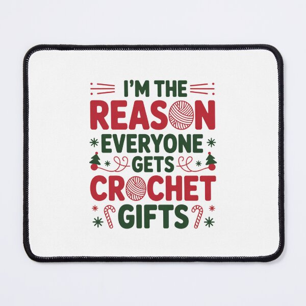 Item preview, Funny Christmas Crochet Gift Maker Quote designed and sold by smilesupplyco..