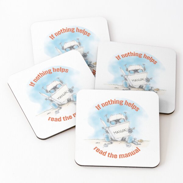 Item preview, If Nothing Helps Read the Manual - Broken Robot Illustration designed and sold by evk-art.