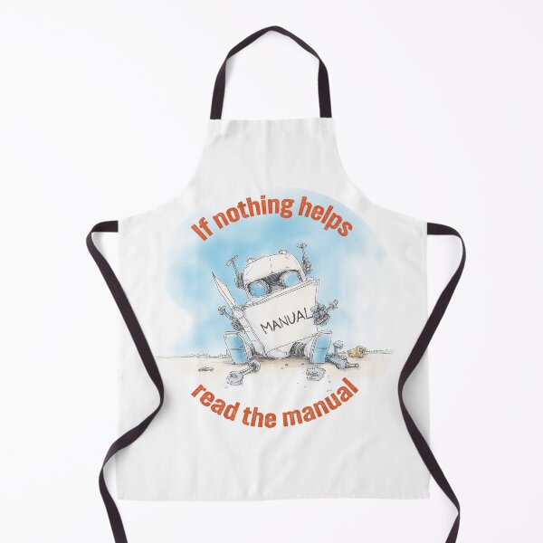 Item preview, If Nothing Helps Read the Manual - Broken Robot Illustration designed and sold by evk-art.