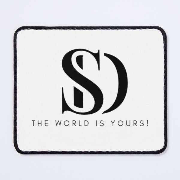 Item preview, SD Monogram The World is Yours! - Bold & Motivational Typography designed and sold by GenZFashion000.