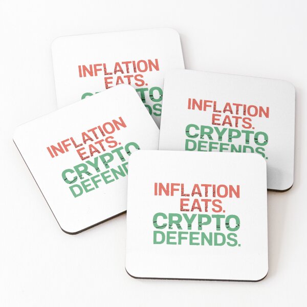 Item preview, Inflation Eats. Crypto Defends. designed and sold by Aisle82.