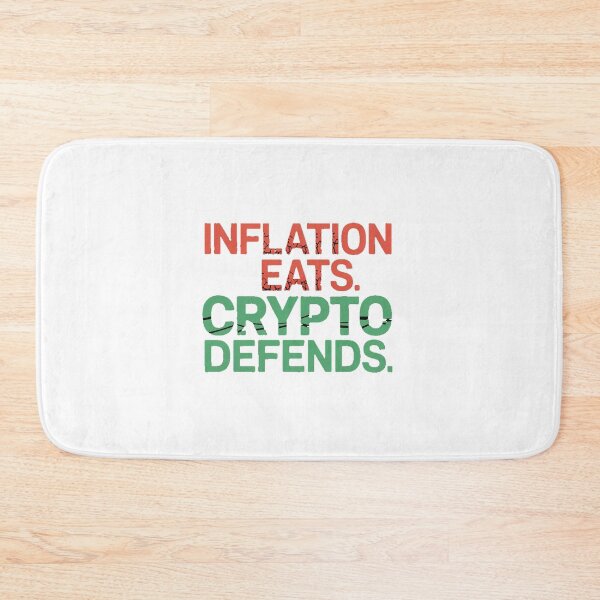 Item preview, Inflation Eats. Crypto Defends. designed and sold by Aisle82.