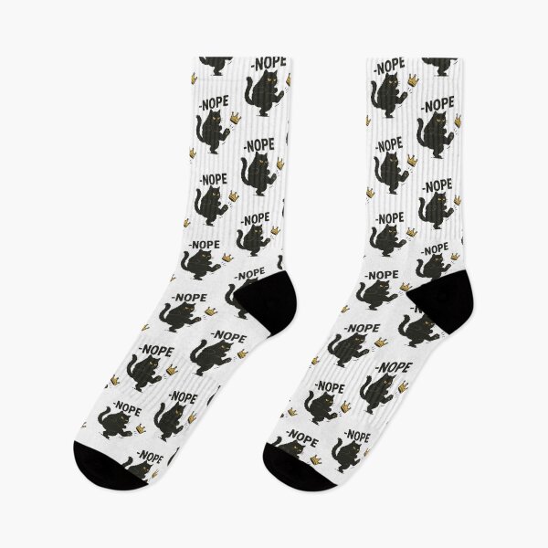 Item preview, No Kings in America Black Cat  No Kings , Funny Political Meme designed and sold by MarlinConroy.