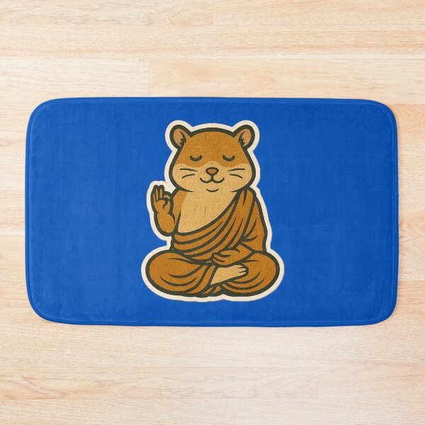 Item preview, Cute Zen Animal Meditation Buddha Art: Hamster designed and sold by PinUpPizzazz.