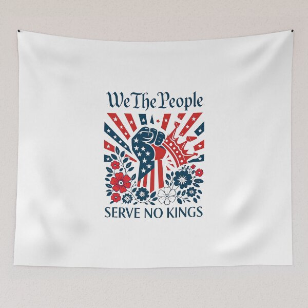 Item preview, We The People Serve No Kings Stars Stripes America Patriotic designed and sold by MarlinConroy.