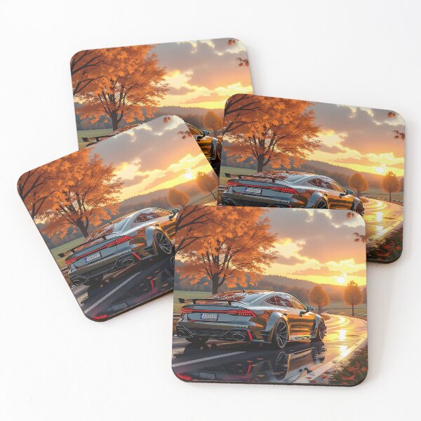 Item preview, Luxury car motif in autumn – digital anime art  designed and sold by Salimgor Hangaround Music.