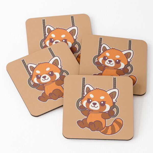 Item preview, Cute Red Panda on Swing | Eco Friendly Animal Design designed and sold by BGMeYou.