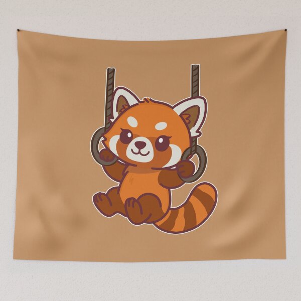 Item preview, Cute Red Panda on Swing | Eco Friendly Animal Design designed and sold by BGMeYou.