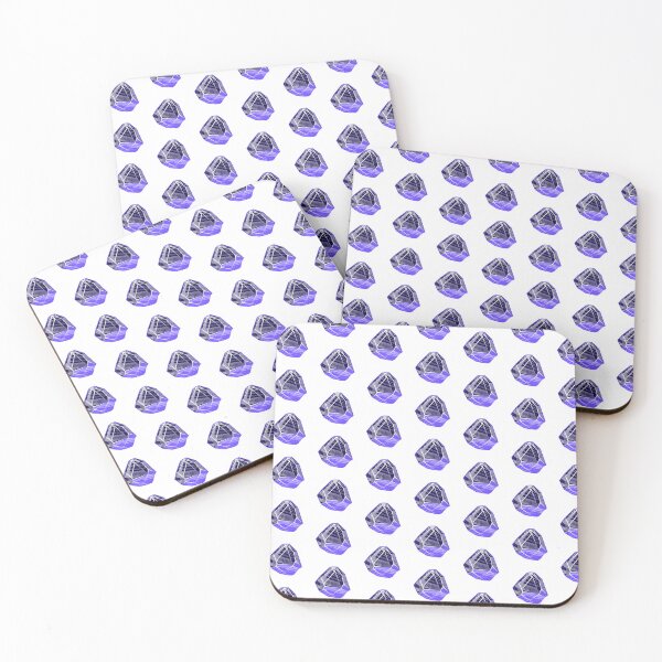 Item preview, Crystal Stone Pattern – White, Purple & Blue Marble-Inspired Abstract Design designed and sold by Cultradesign.