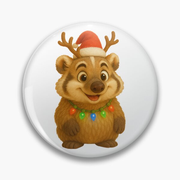 Item preview, Christmas American Badger designed and sold by Sillytoe.