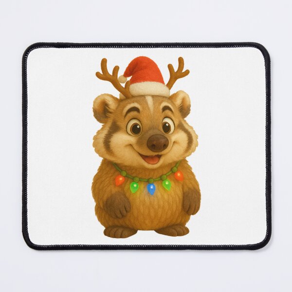 Item preview, Christmas American Badger designed and sold by Sillytoe.