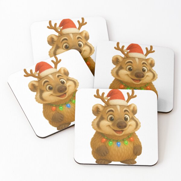 Item preview, Christmas American Badger designed and sold by Sillytoe.