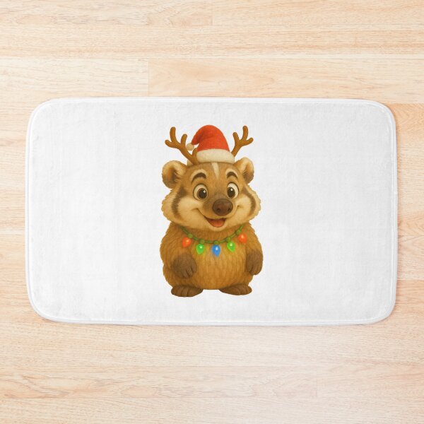 Item preview, Christmas American Badger designed and sold by Sillytoe.