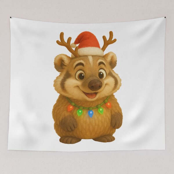 Item preview, Christmas American Badger designed and sold by Sillytoe.