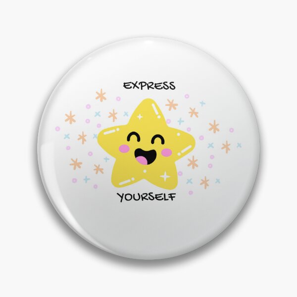 Item preview, Cute Graphic Happy Star Express Yourself Sticker designed and sold by pasteldreams26.