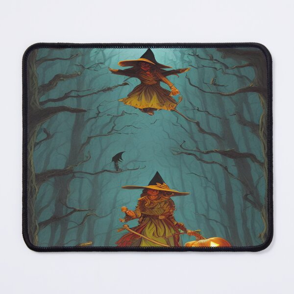 Item preview, Halloween witch and pumpkins. designed and sold by DaliaSabryTee.
