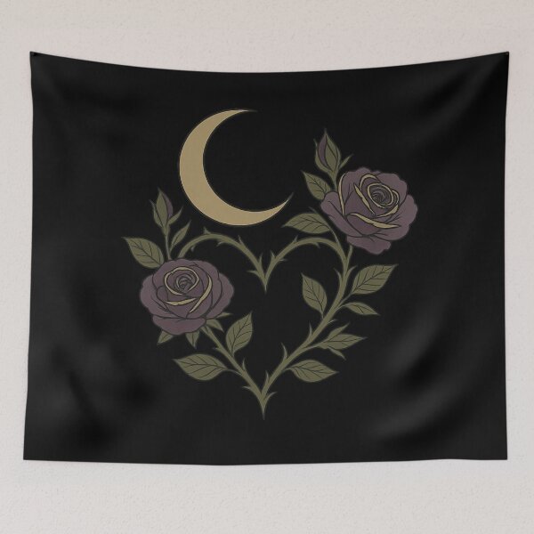 Item preview, “Moonlit Roses — Gothic Romance in Bloom” designed and sold by Mouraludia.