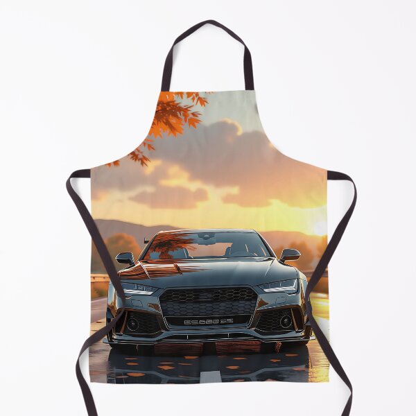 Item preview, Luxury sports car in autumn – Anime art style – front view designed and sold by Salimgor Hangaround Music.