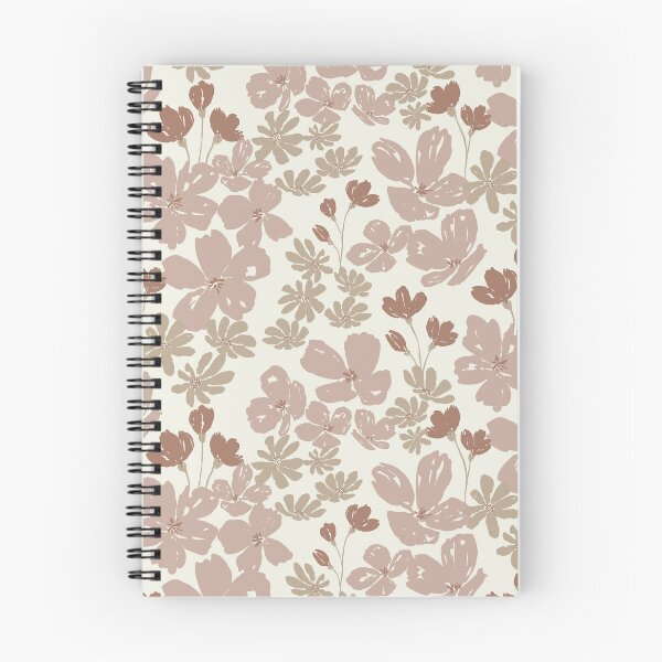 Item preview, Relaxed floral elegance - brown Mocha Mousse and Cannoli Cream pattern designed and sold by marufemia.