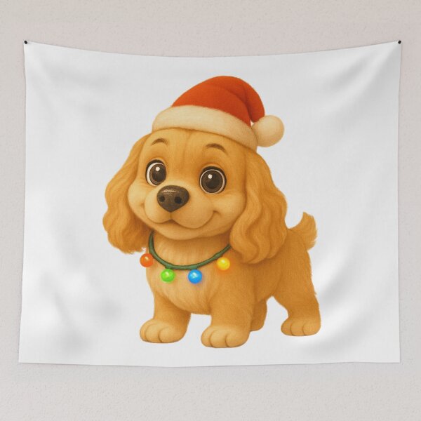 Item preview, Christmas American Cocker Spaniel designed and sold by Sillytoe.