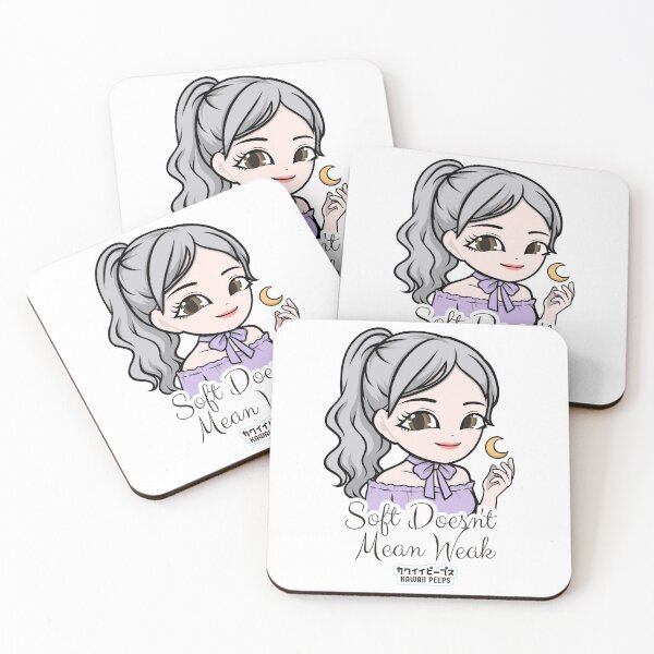 Item preview, Peaceful Kawaii "Soft Doesn't Mean Weak" Design – Soft Girl Aesthetic & Inner Strength Art designed and sold by P-L-Sardines.
