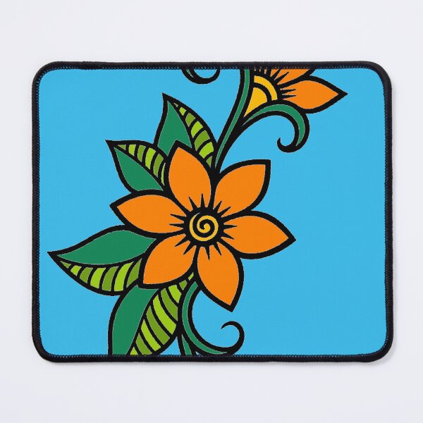 Item preview, Orange Flower Vine Art designed and sold by Harshit_Digital_Arts.