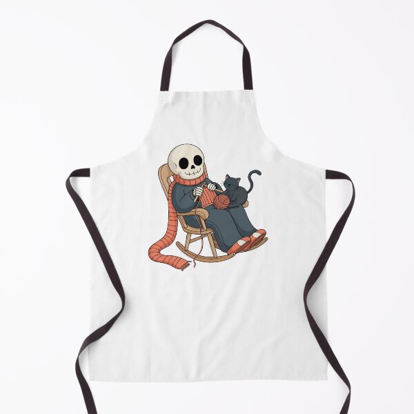 Item preview, Cozy Skeleton Knitting with Black Cat designed and sold by smilesupplyco..
