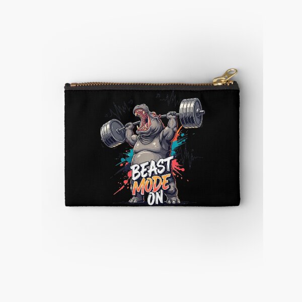 Item preview, Beast Mode Hippo Weightlifting Funny Gym Motivation designed and sold by SholoStudio.