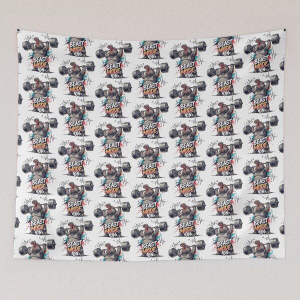 Item preview, Beast Mode Hippo Weightlifting Funny Gym Motivation designed and sold by SholoStudio.